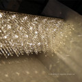 Hohe Qualität Hängende Projekt Lampe Rechteckige Luxus Klar Kristall Kronleuchter